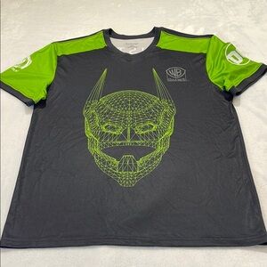 Warner Bros, INJUSTICE 2, Black and Green Men's Shirt SIZE M